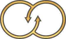 logo arrow circles